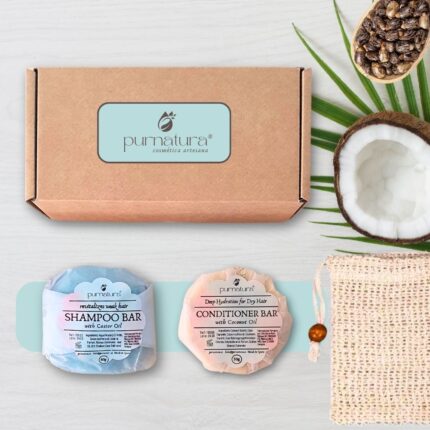 Solid shampoo and solid conditioner pack